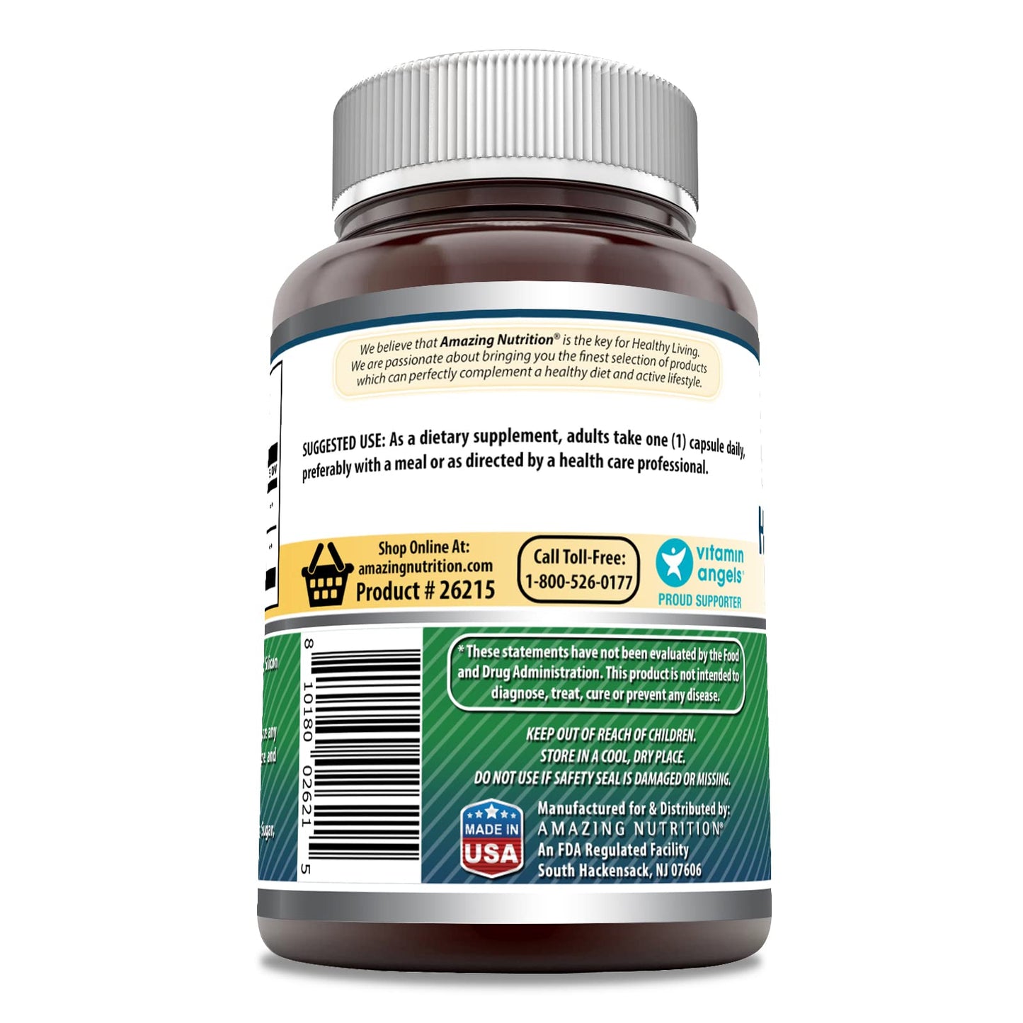 Amazing Nutrition Hyaluronic Acid & MSM Supplement 120 Capsules