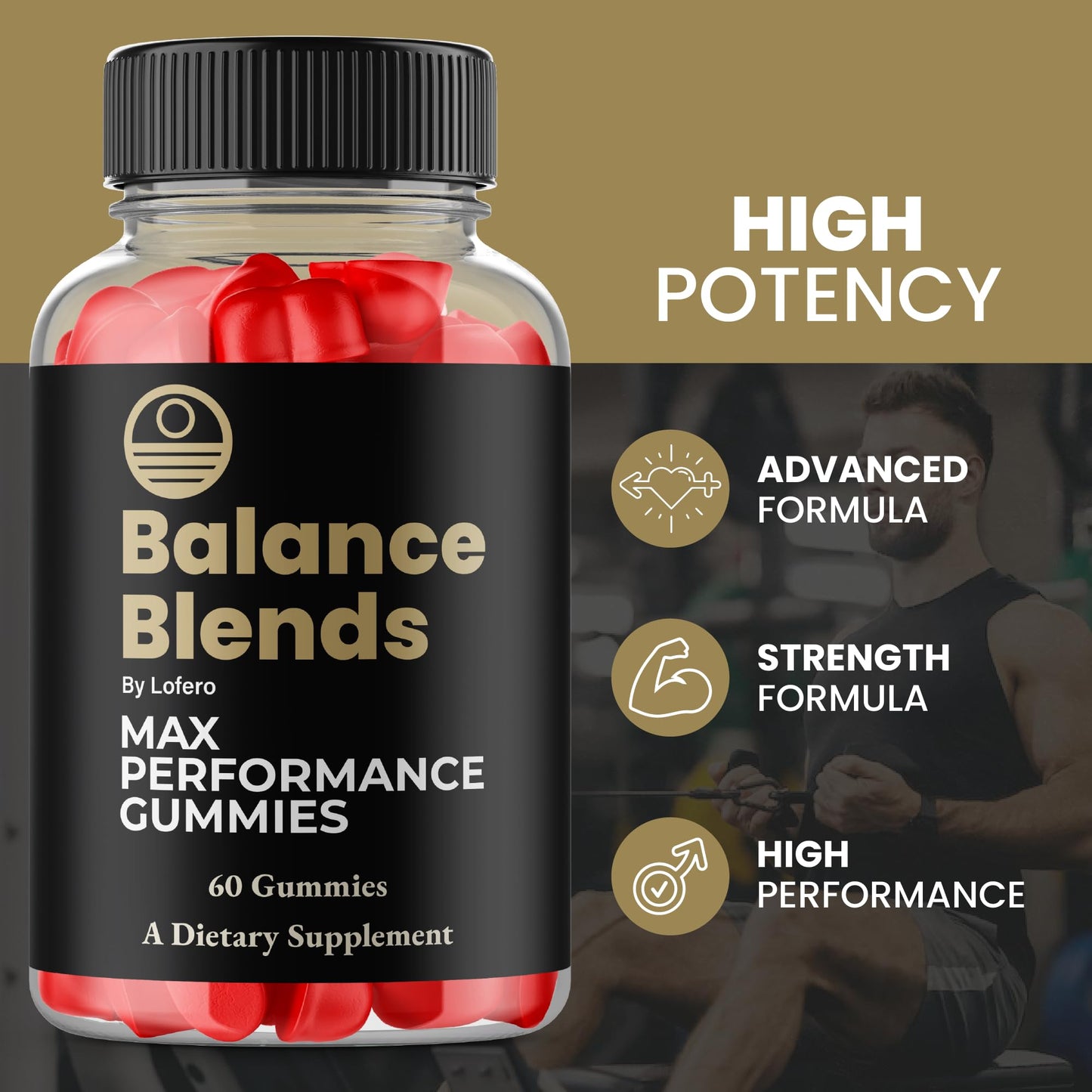 Lofero Balance Blends Premium Wellness Formula Gummies, 180 Gummies