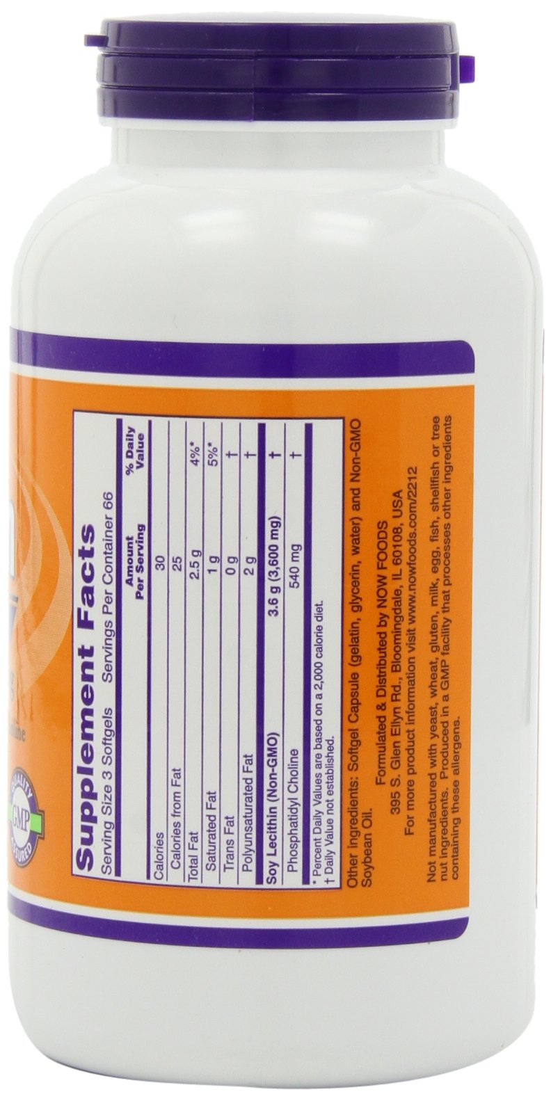 NOW Foods Lecithin Softgels, 400-Count