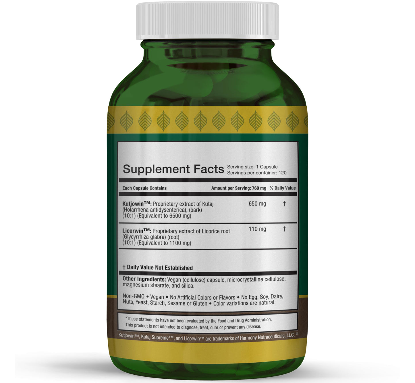 Harmony Nutraceuticals Kutaj Supreme Capsules 120