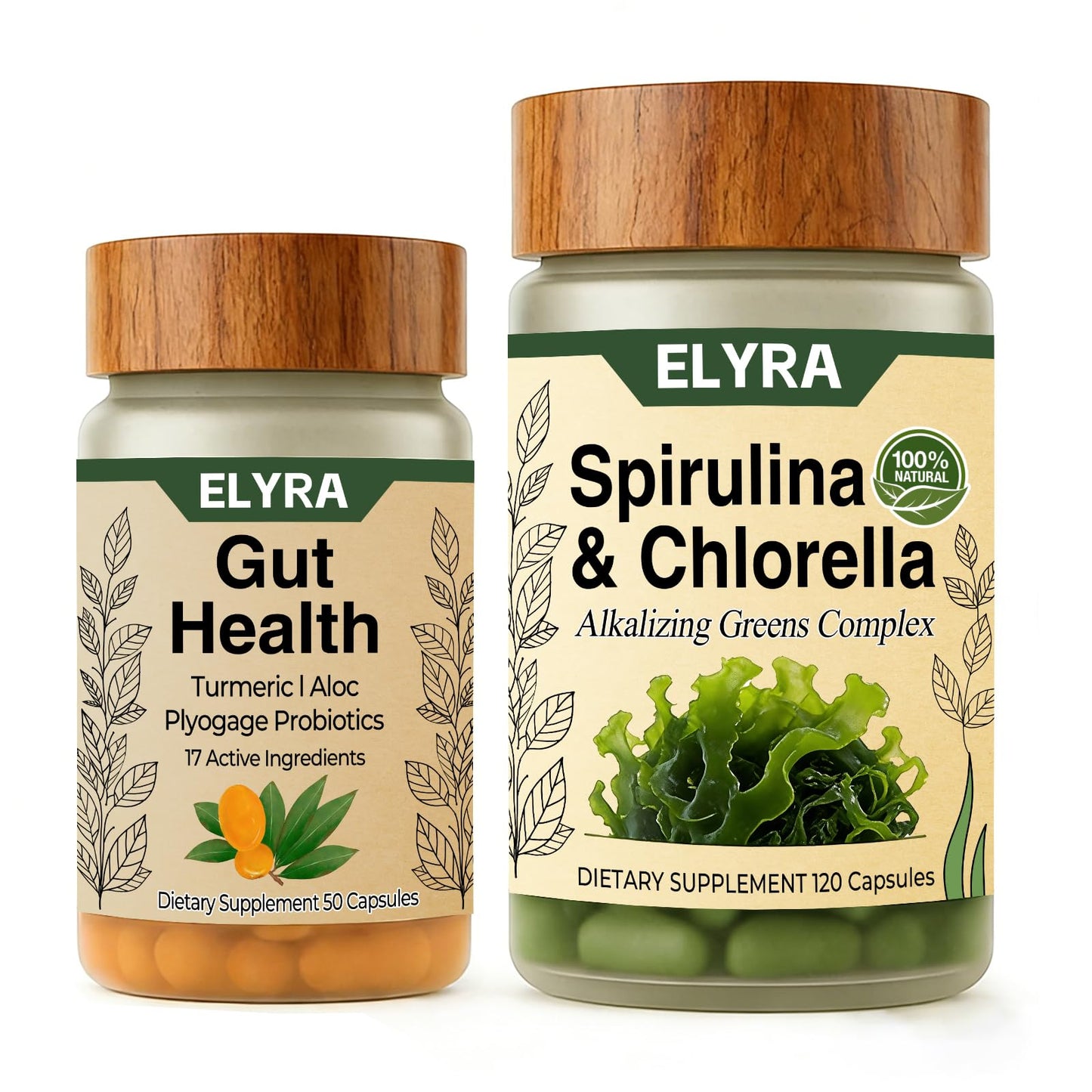 Elyra Gut Health Supplements Capsules 50 + 120