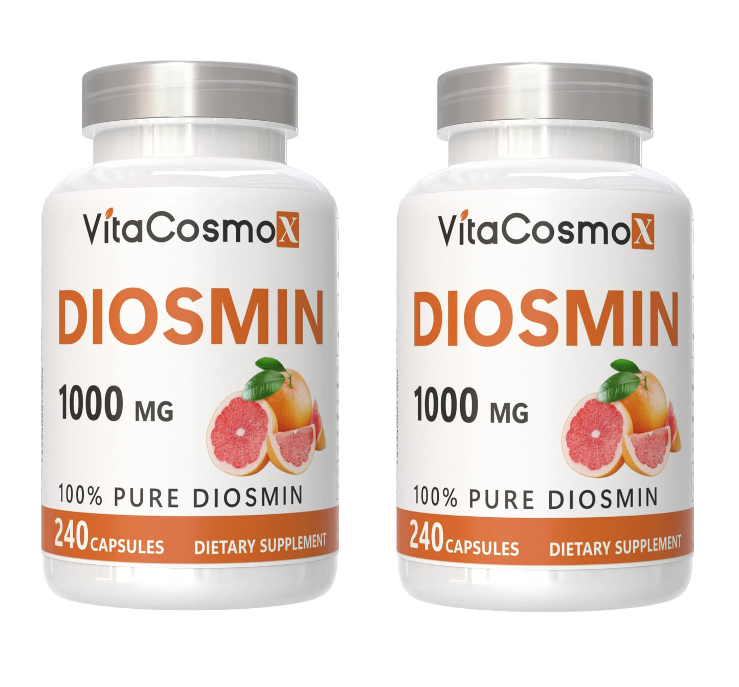 VitaCosmoX Diosmin Capsules, 480 Count