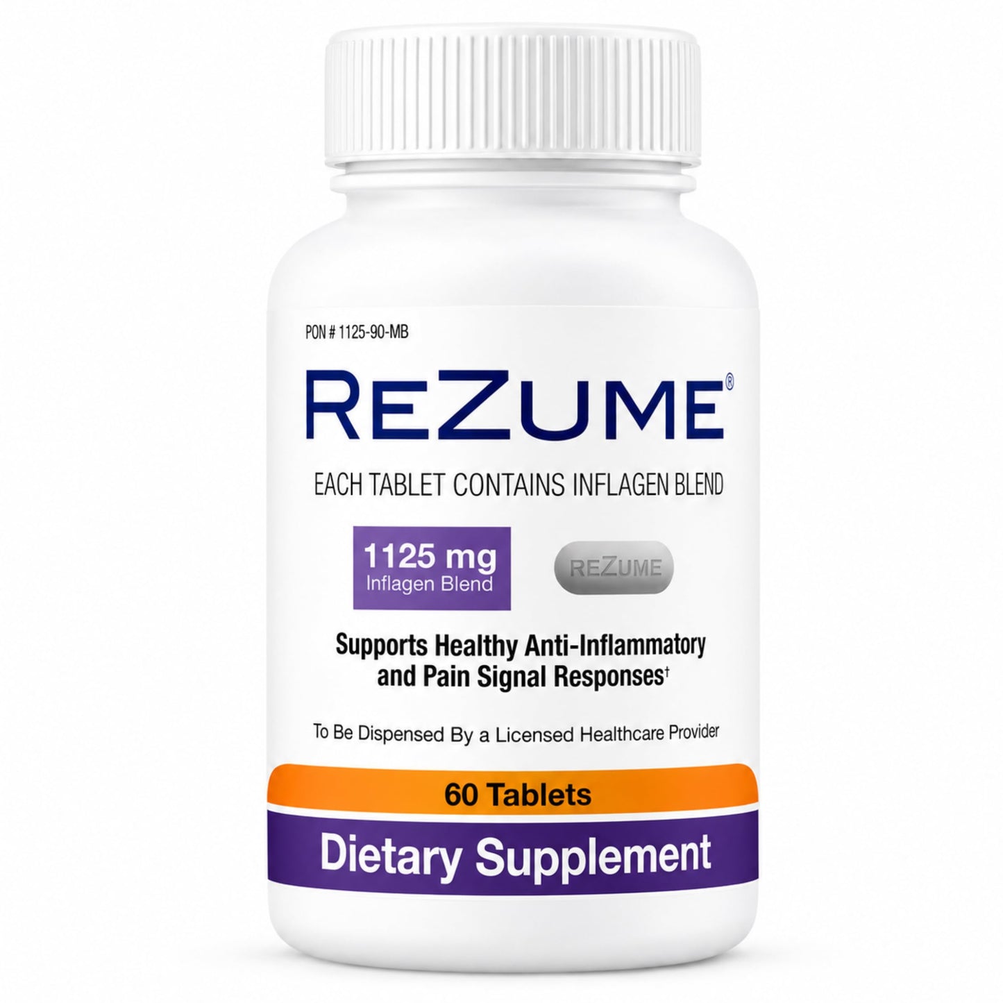 CryoDerm REZUME Tablets Full Spectrum Inflagan Blend Formula, 60 Tablets
