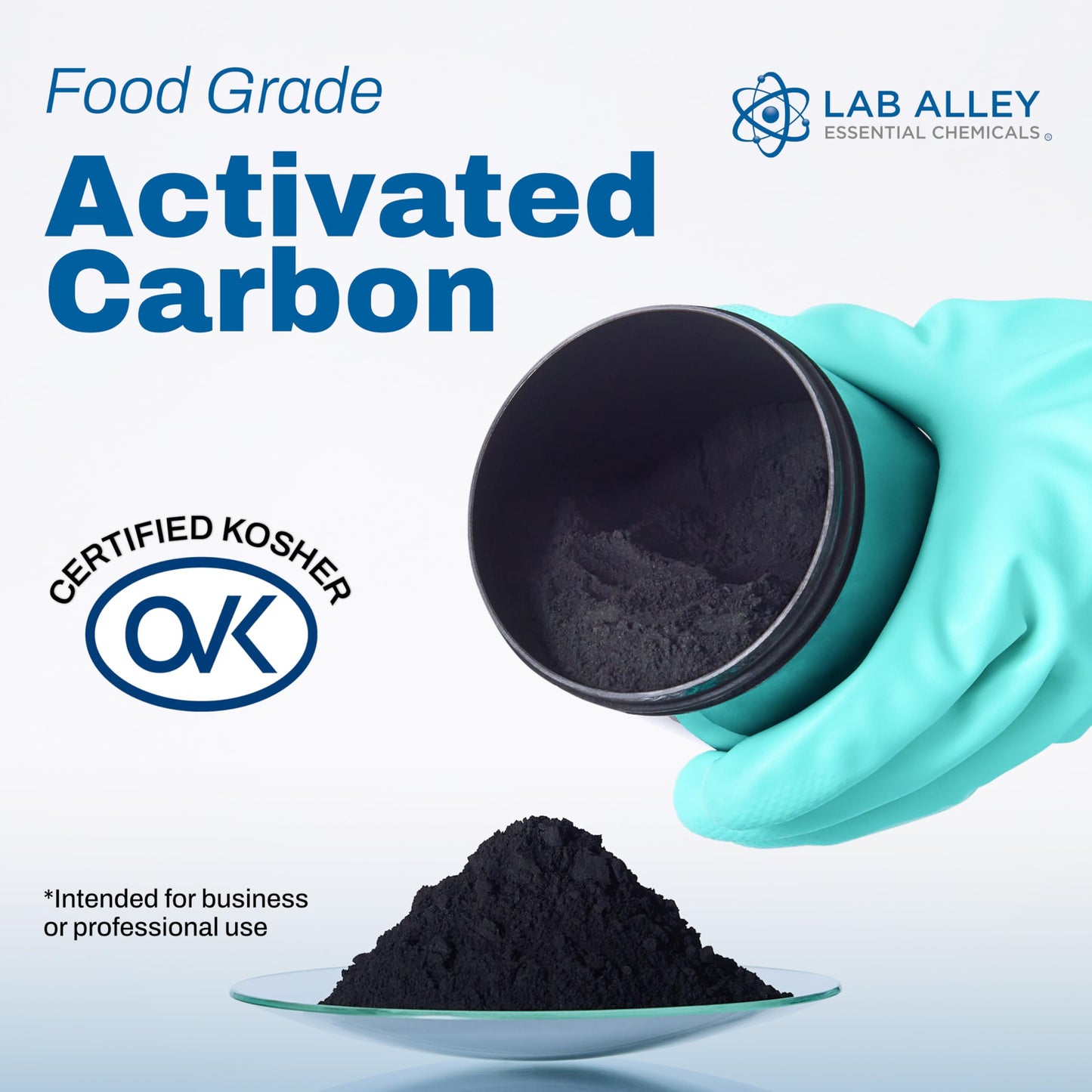 Lab Alley Activated Carbon (Charcoal) Powder, 2 Pounds