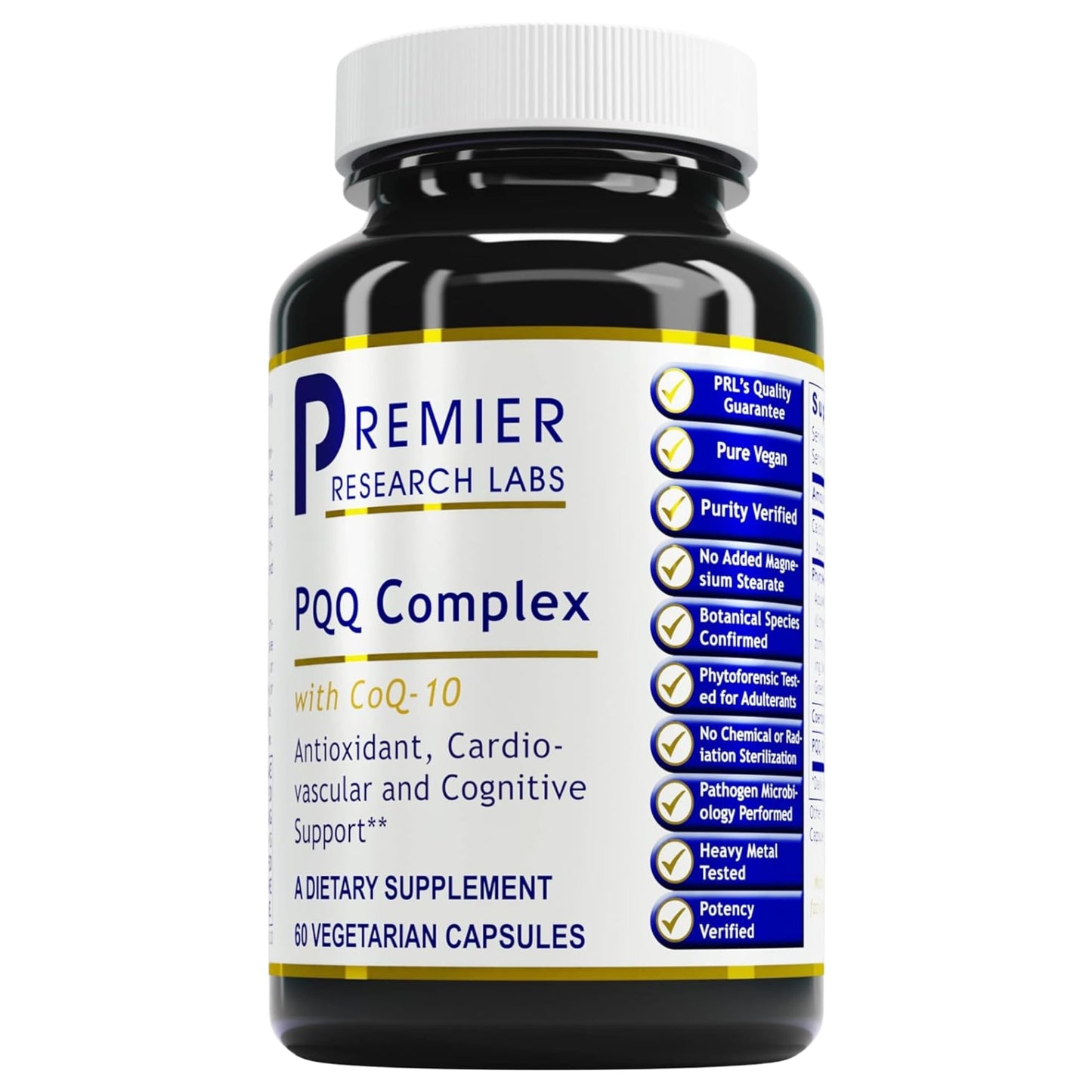 Premier Research Labs Premier PQQ Complex with CoQ10 Capsules 60 Count