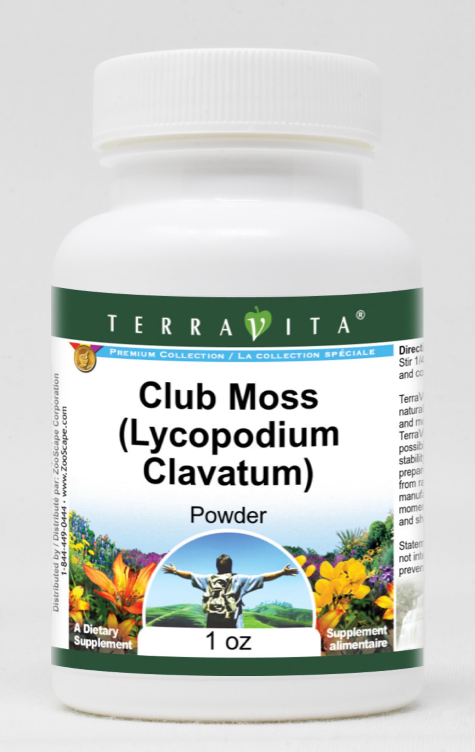 Terravita Club Moss Lycopodium Clavatum Powder, 3 Pack