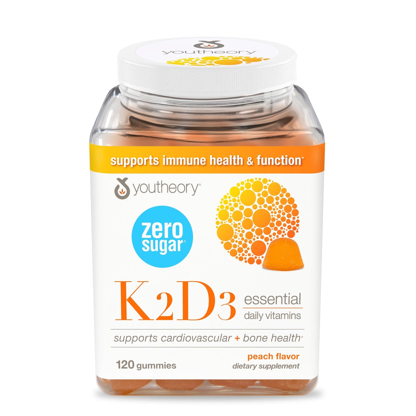 Youtheory K2D3 Sugar-Free Gummy 120 Count