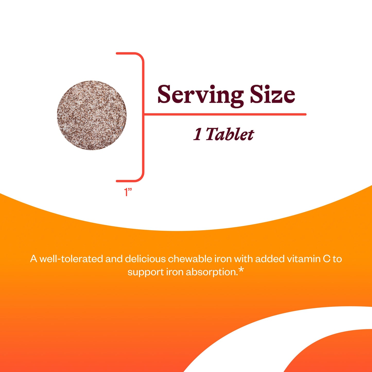 Seeking Health Iron Chewable Tablet 60 Count
