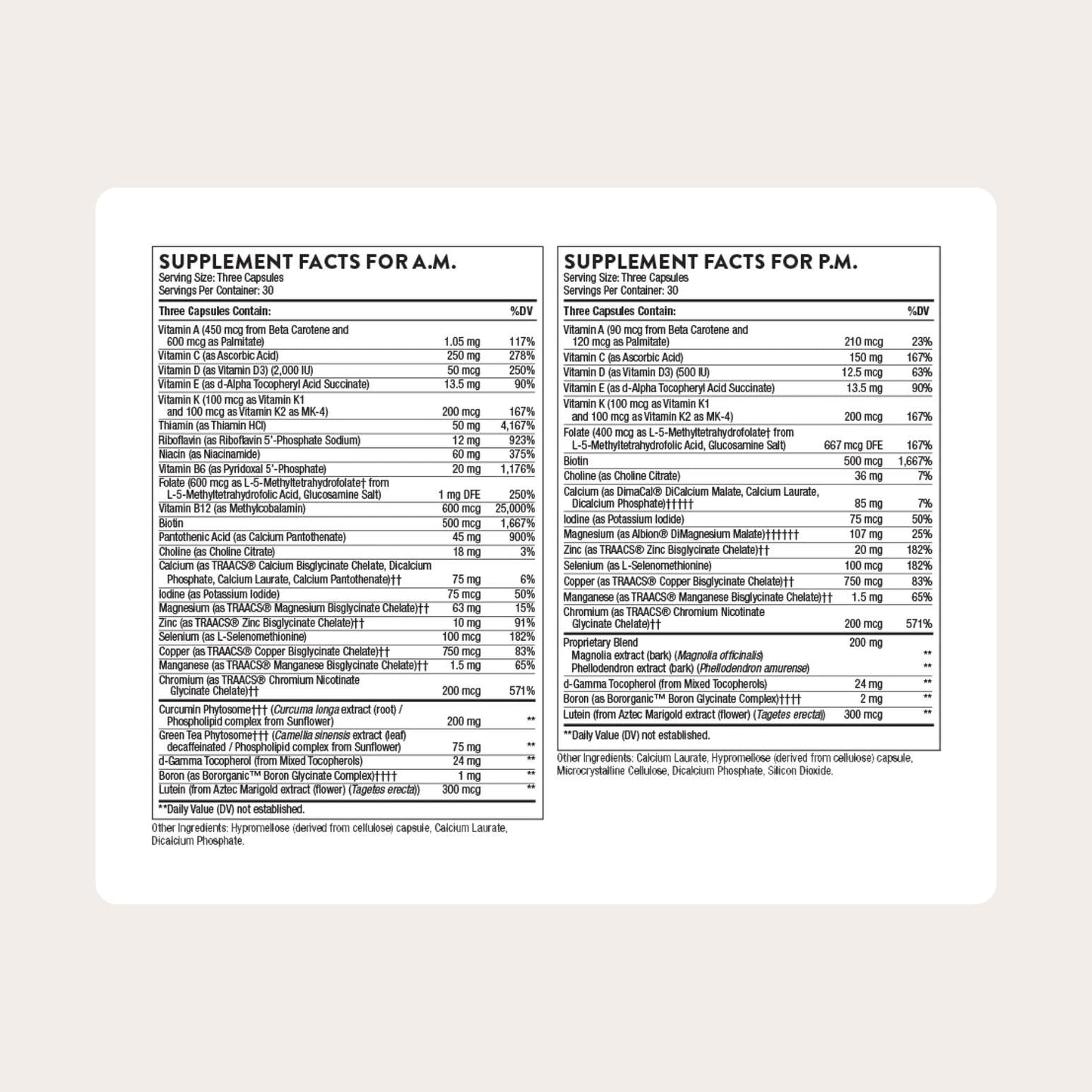 THORNE Multi-Vitamin Elite 180 Capsules