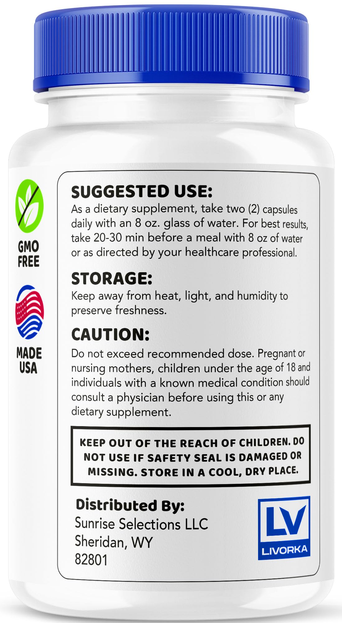 LIVORKA VertiFree Capsules, 300 Capsules
