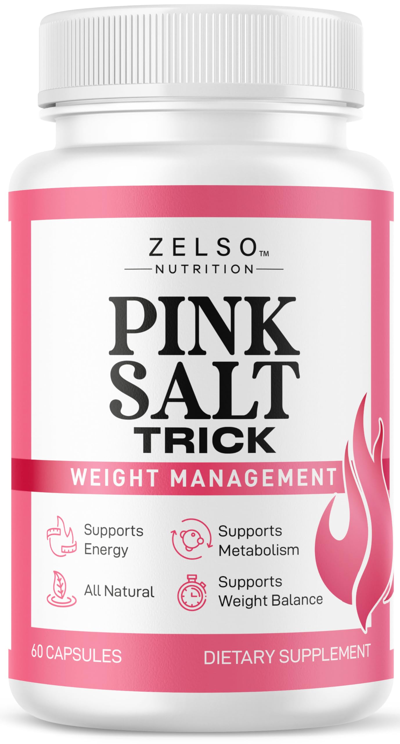 ZELSO Pink Salt Trick Capsules, 60 Capsules