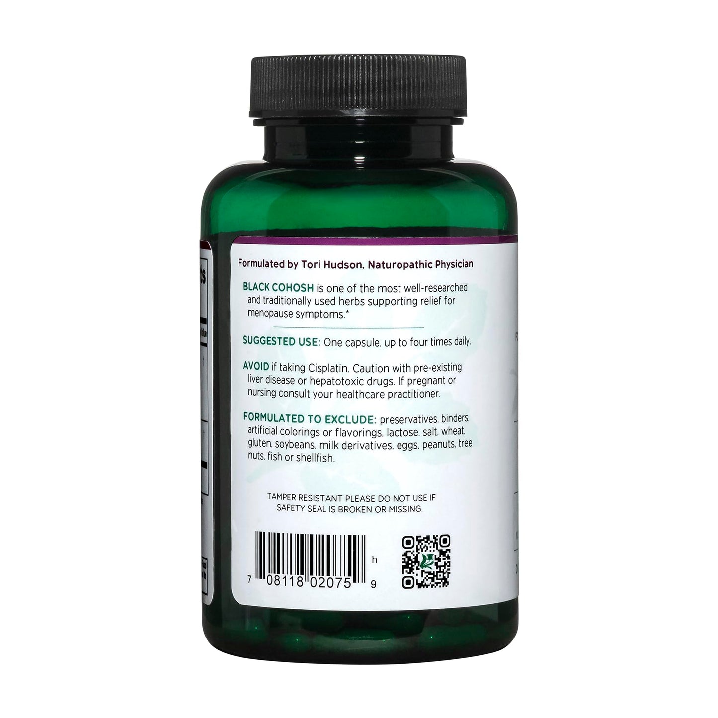 Vitanica Black Cohosh Cimicifuga Extract Plus Capsules 120