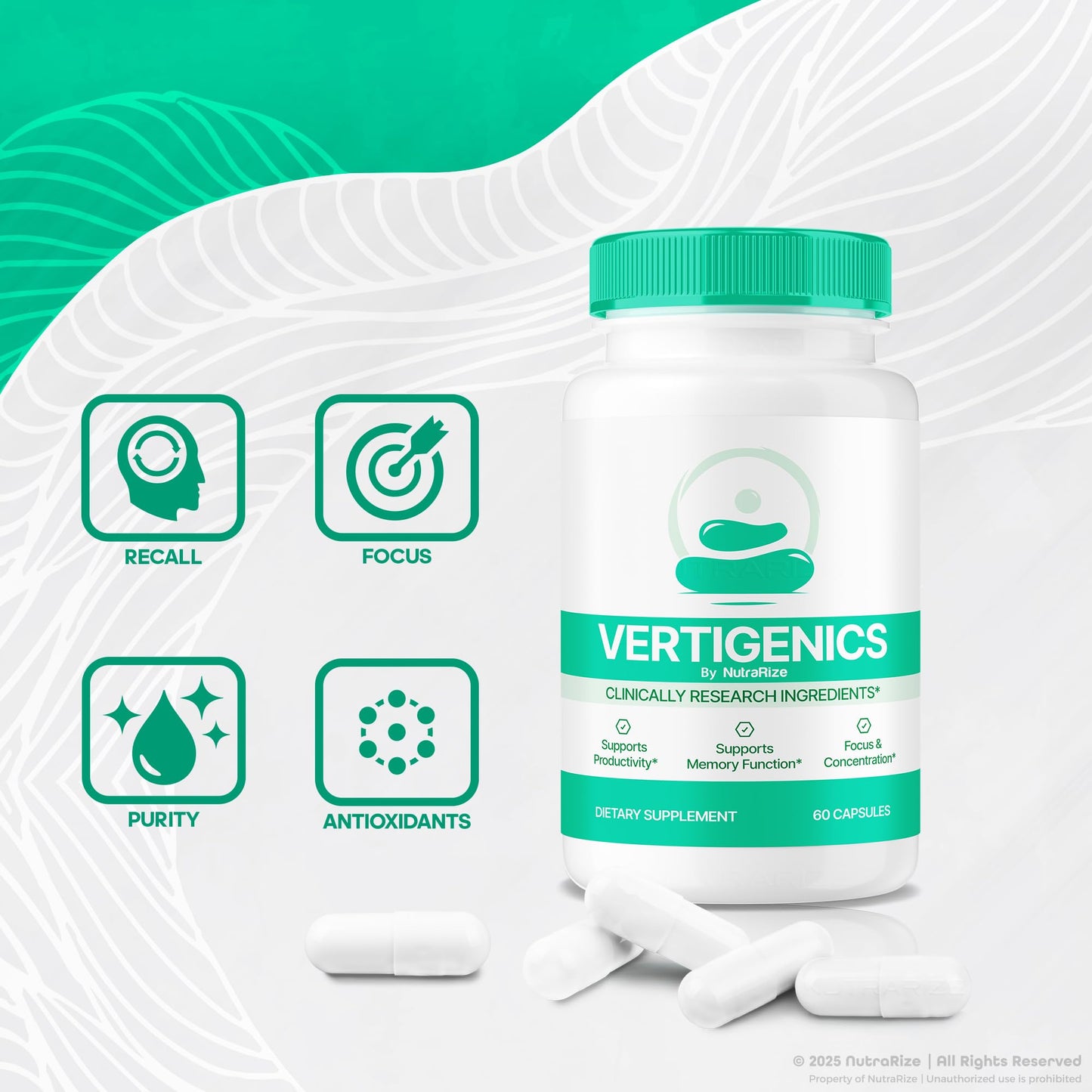 NutraRize Vertigenics Capsules 60 Count