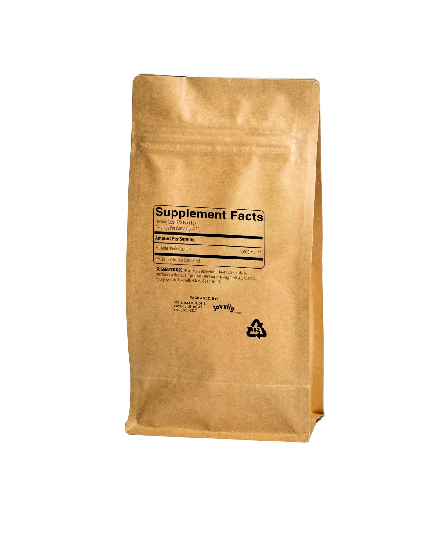 Jovvily Chickweed Herb Powder, 16 oz