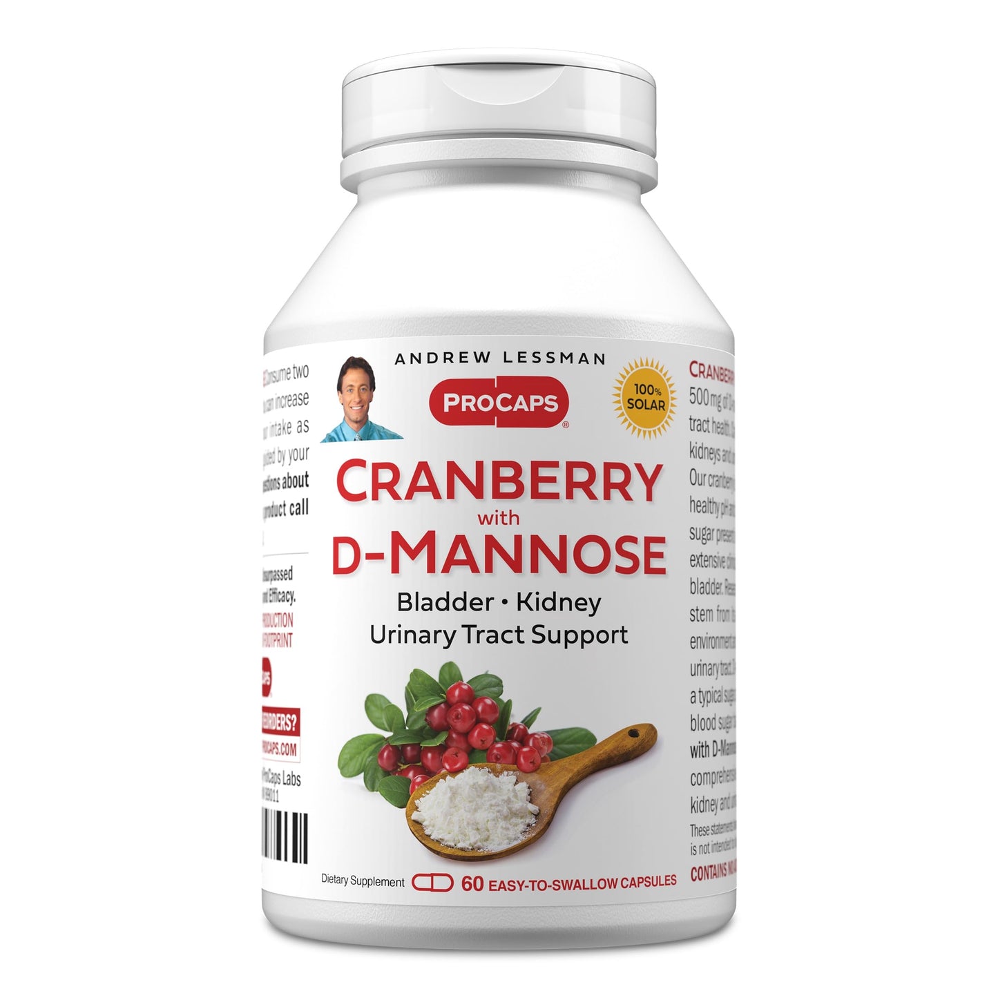 ANDREW LESSMAN Cranberry with D-Mannose 60 Capsules