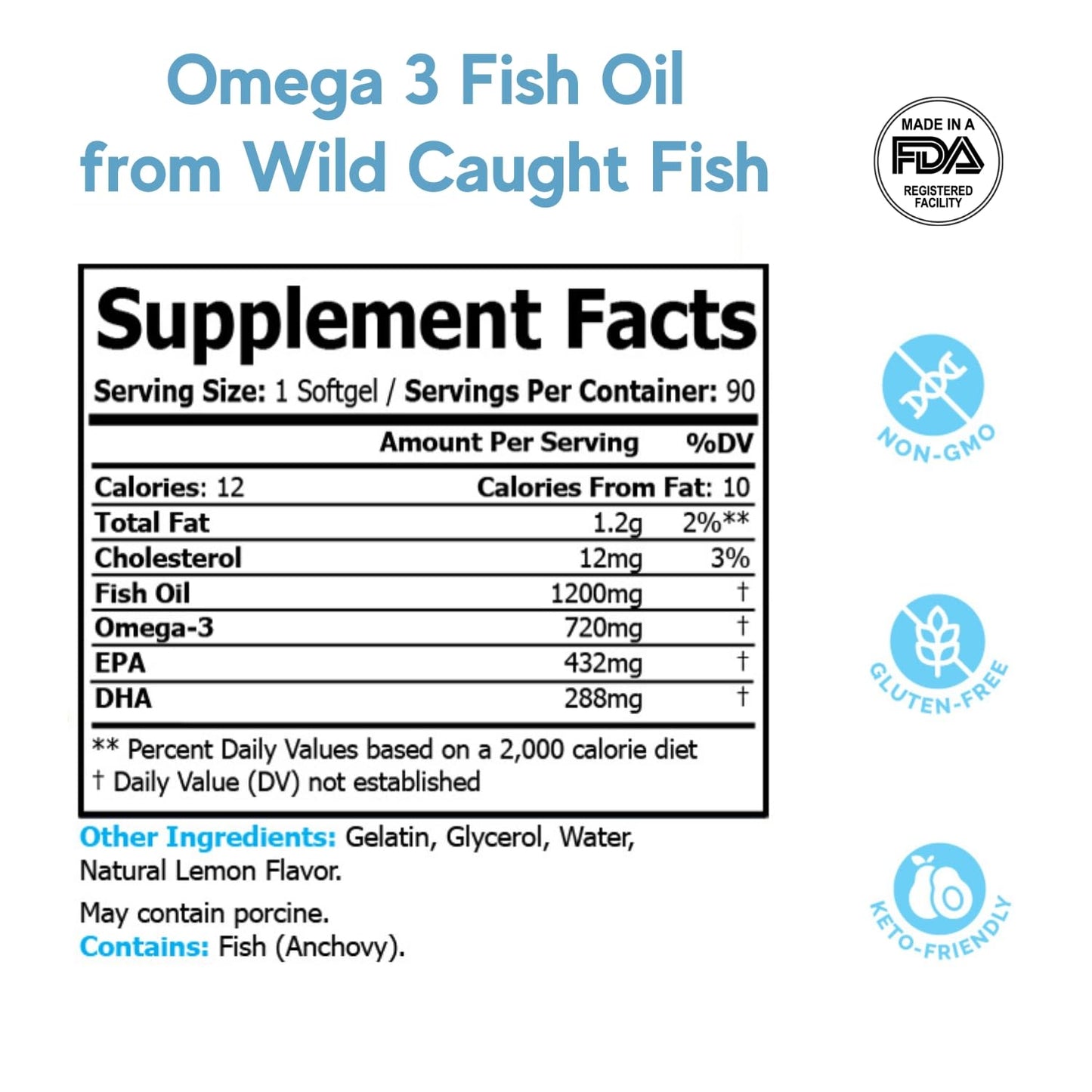 Sprout Source Omega-3 Fish Oil Softgels 90 Count