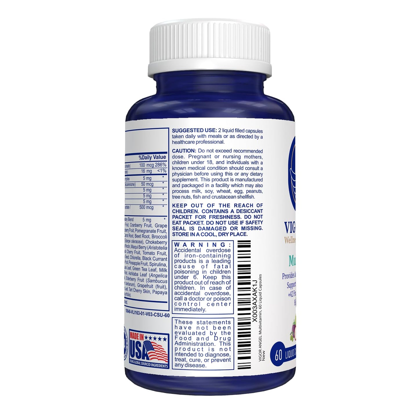VIGOR ANGEL Multivitamin 60 Capsules