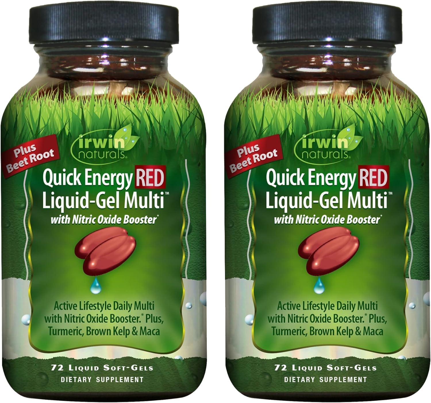 Irwin Naturals Quick Energy RED Liquid-Gel Multi Soft-Gels, 144 Count