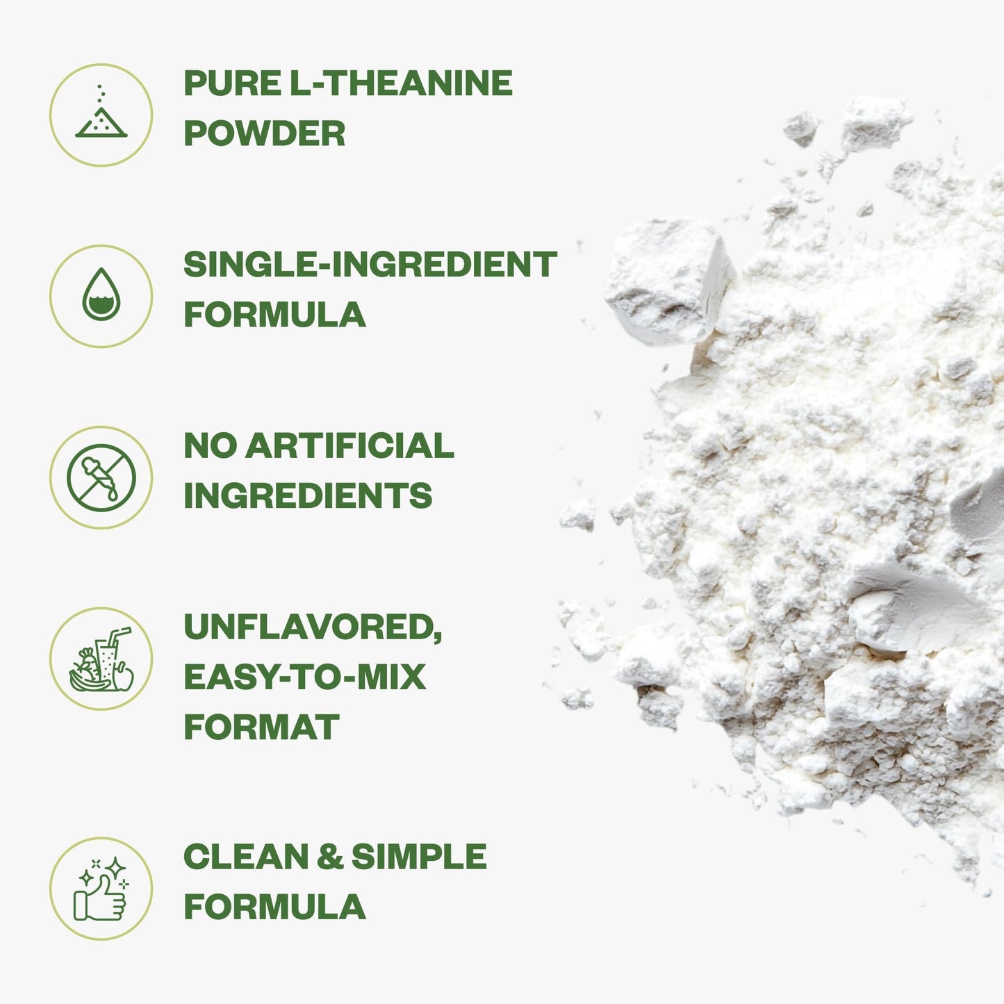 Purusure L-Theanine Powder, 3.53 oz