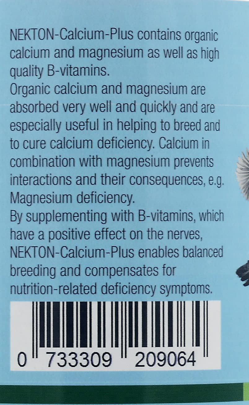 Nekton Calcium-Plus Calcium and Magnesium with B Vitamins for Birds Powder 650 g