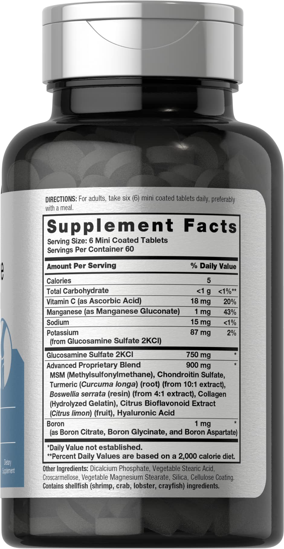 Horbäach Glucosamine Chondroitin MSM Turmeric 360 Tablets