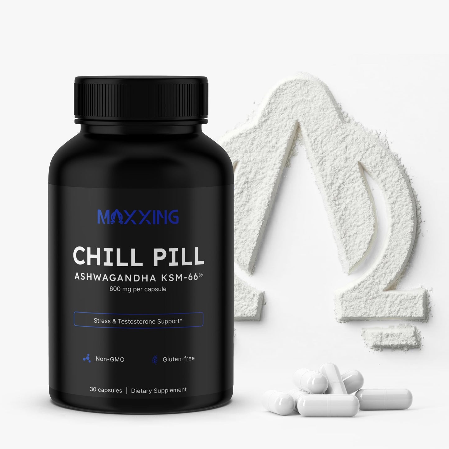 MAXXING Chill Pill Ashwagandha Extract 600mg Capsule, 30 Capsules
