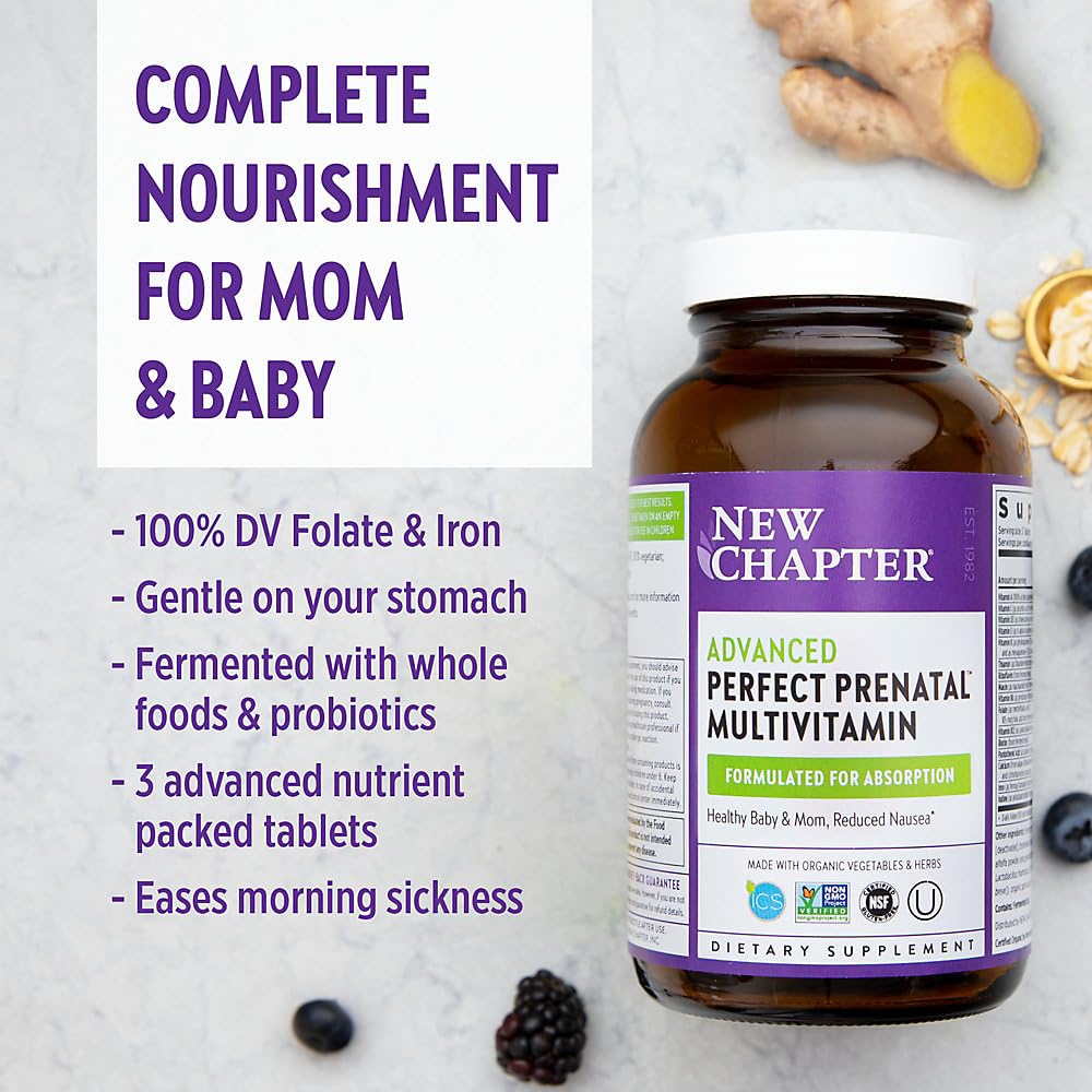New Chapter Perfect Prenatal Vitamins 96 Tablets
