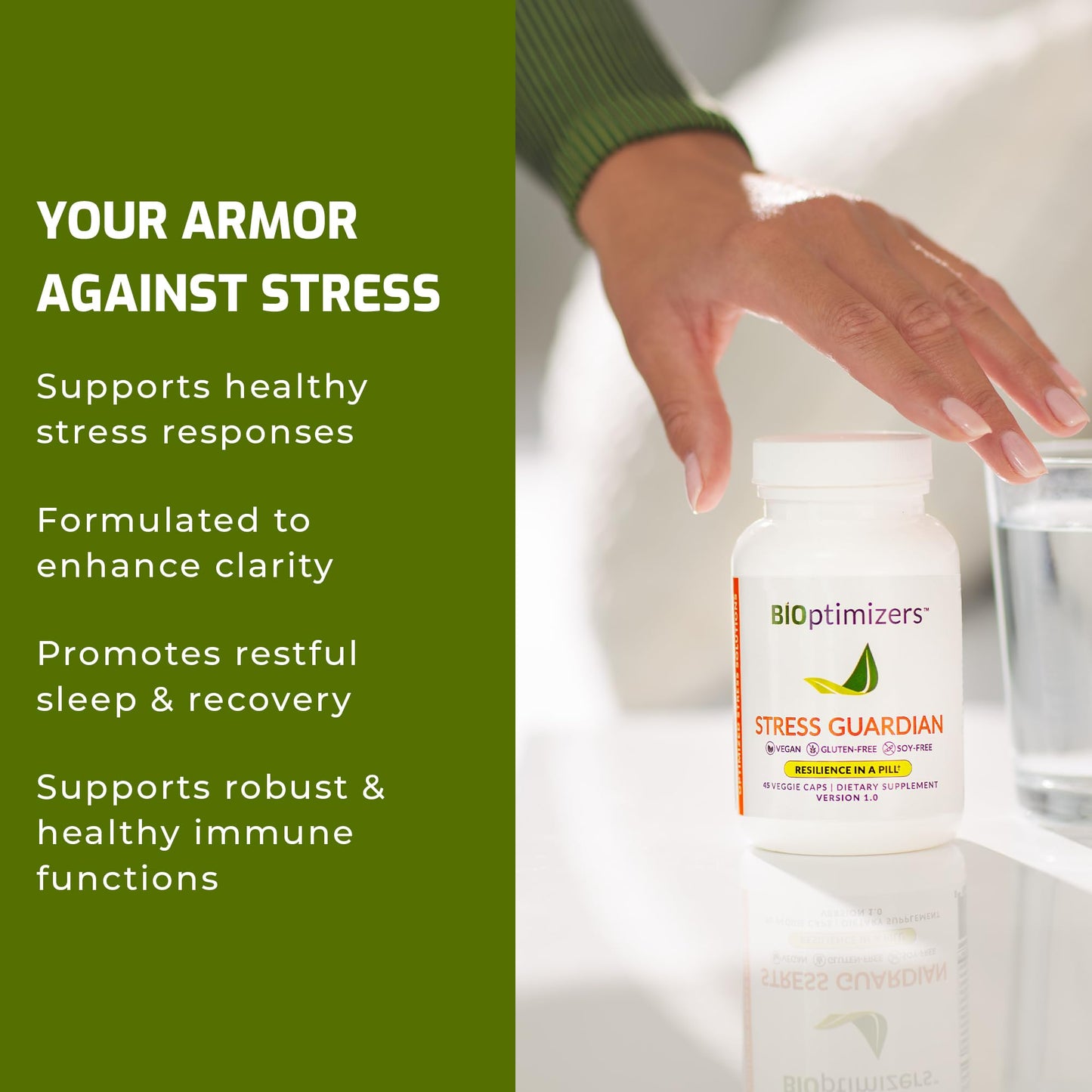BIOptimizers Stress Guardian Capsule, 45 Capsules
