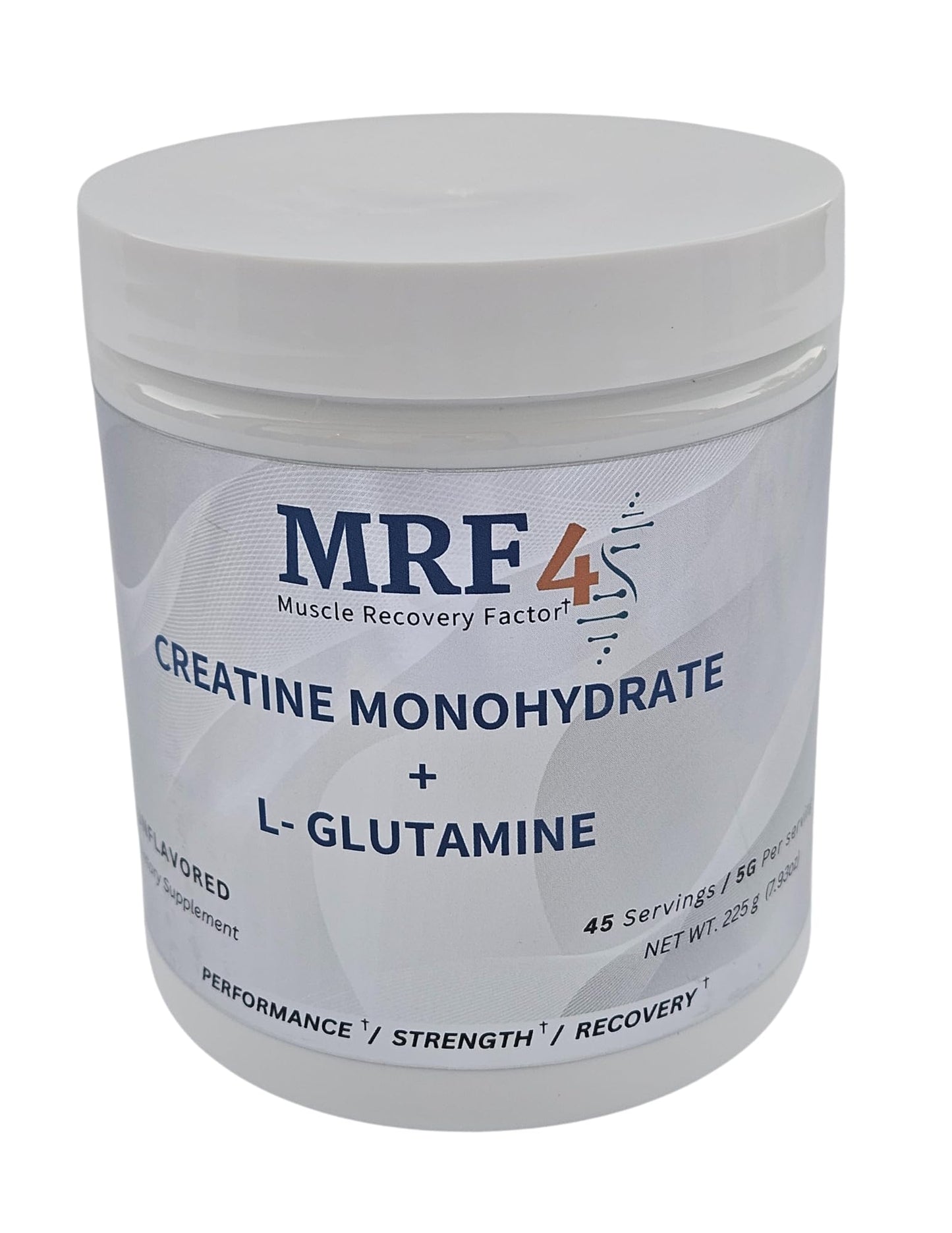 MRF4 Creatine Monohydrate Plus L-Glutamine Powder, 7.93 oz