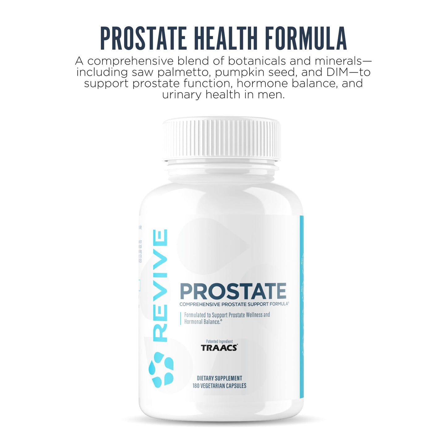 Revive Prostate Supplements for Men Capsules 180 Count
