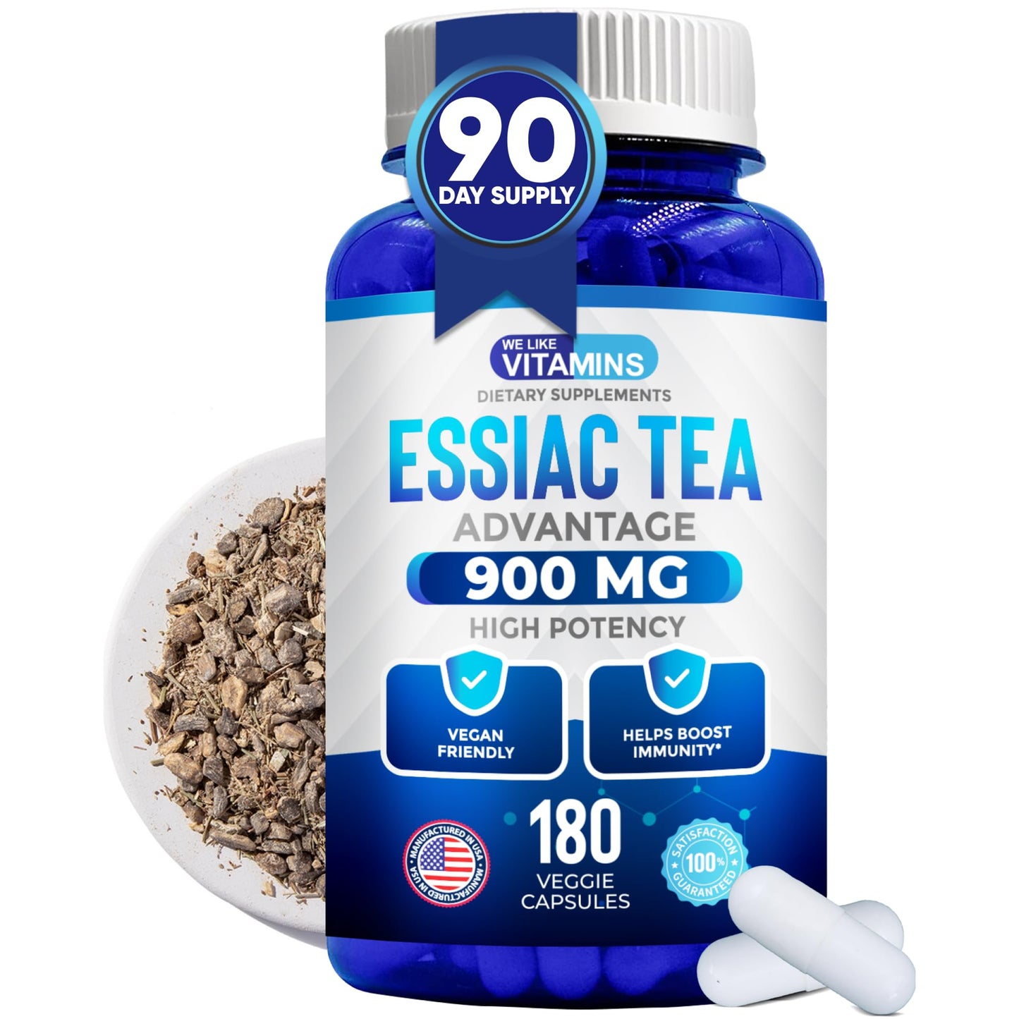 We Like Vitamins Essiac Tea Capsules 180 Capsules