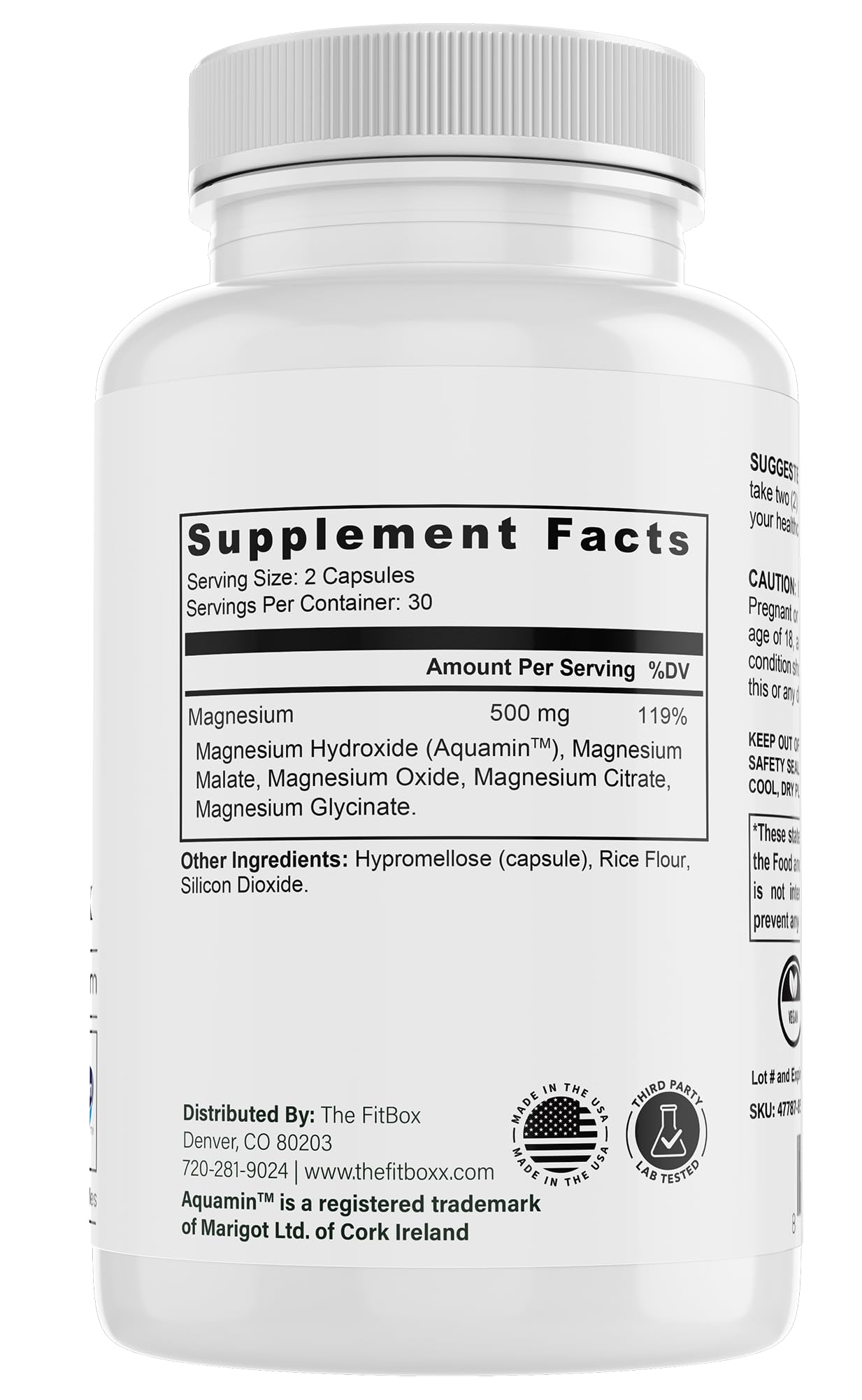 Fit Boxx MagVitality Complex, 60 Capsules