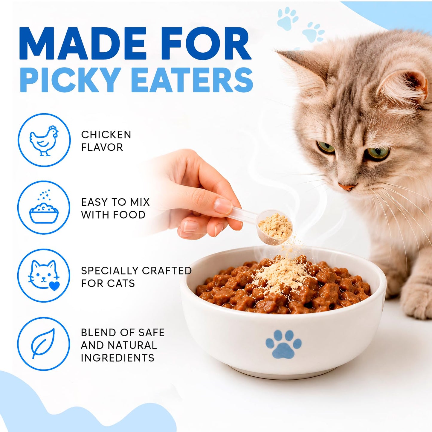 OKKÖBI L Lysine for Cats & Kittens Powder, 200 Servings
