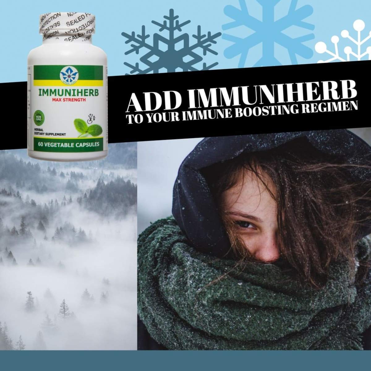 Herb Guru Immuniherb Immune Support Supplement Capsule, 60 Veg Capsules