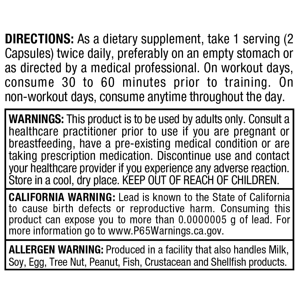 ALLMAX L-Carnitine + Tartrate Capsules, 120 Count