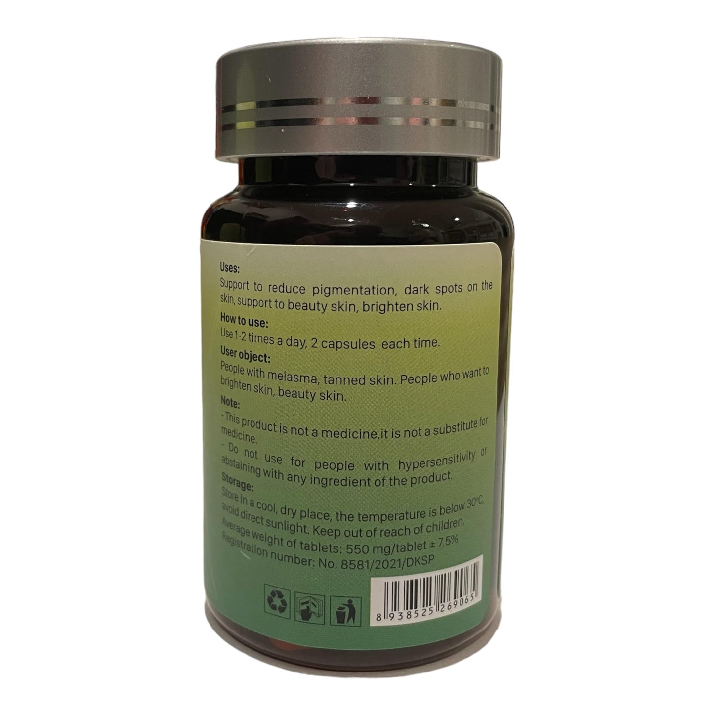 Sadi Beauty Saffron Extract Capsules with L-Glutathione, Vitamin C, Vitamin E, 30 Capsules