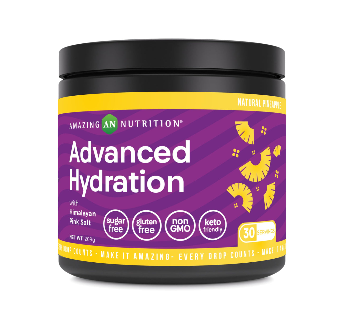 Amazing Nutrition Advanced Hydration Electrolyte Powder 7.5 Ounce