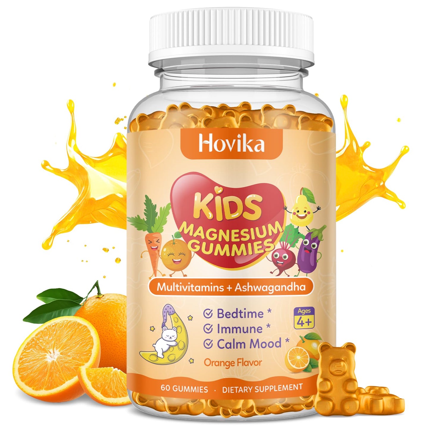 Hovika Magnesium Gummies for Kids 60 Gummies