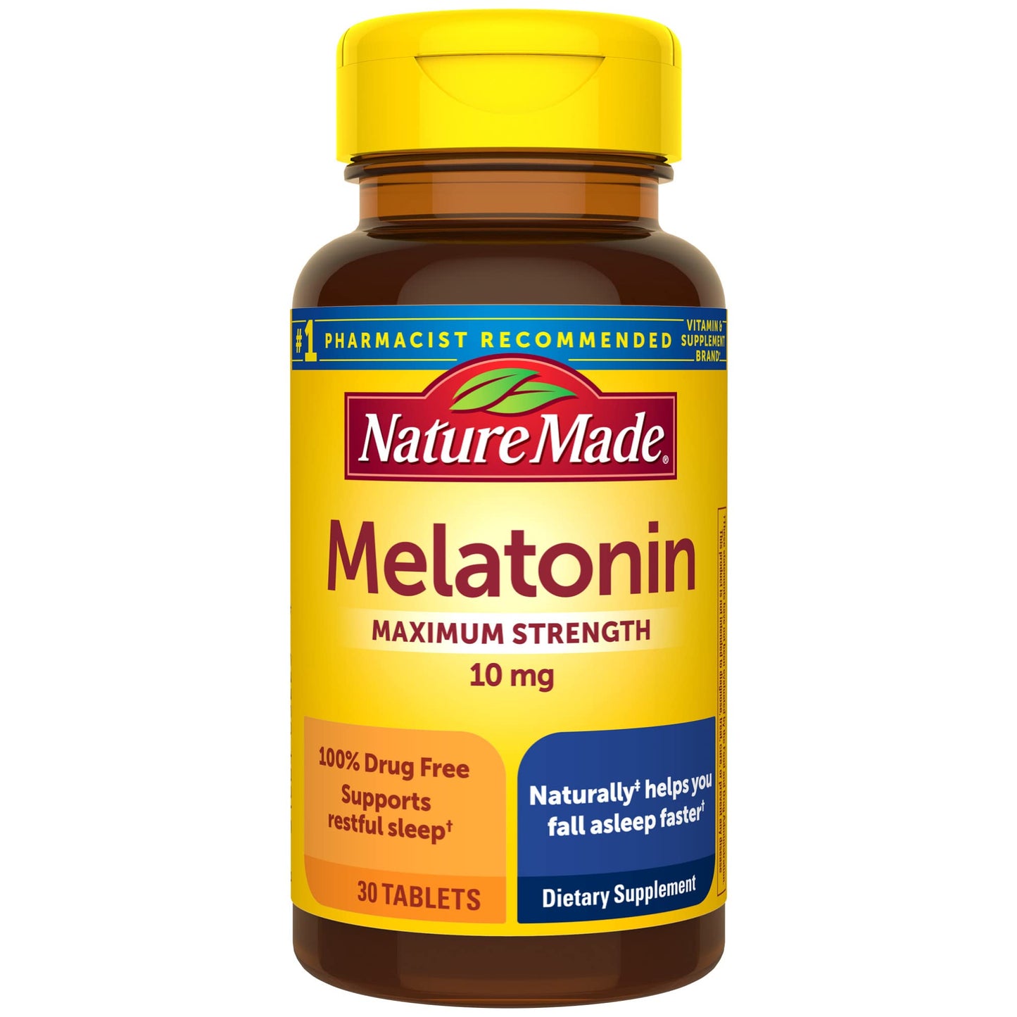 Nature Made Melatonin 10 mg Extra Strength Tablets, 30 Tablets