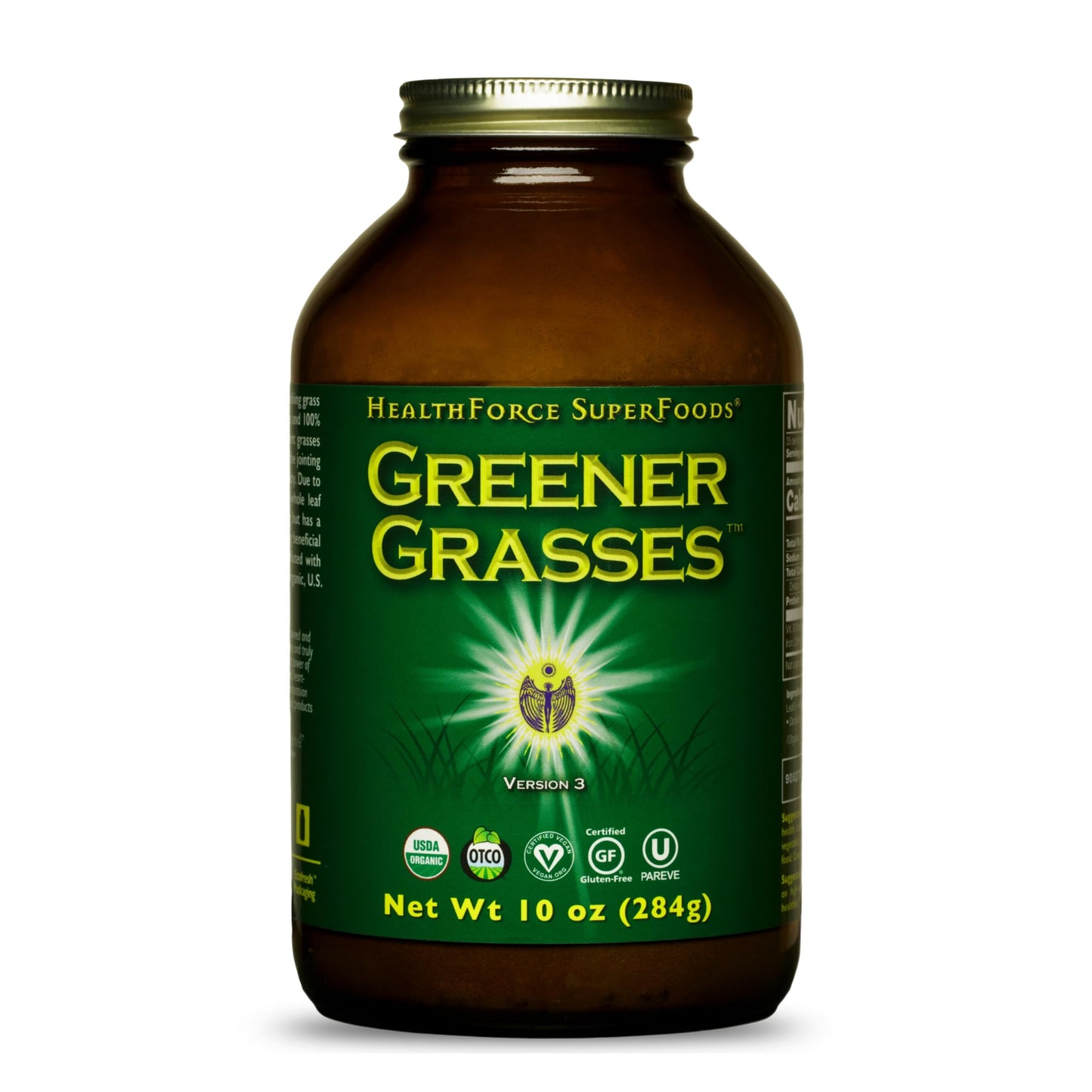 HealthForce SuperFoods Greener Grasses Alkalizer Powder 10 oz
