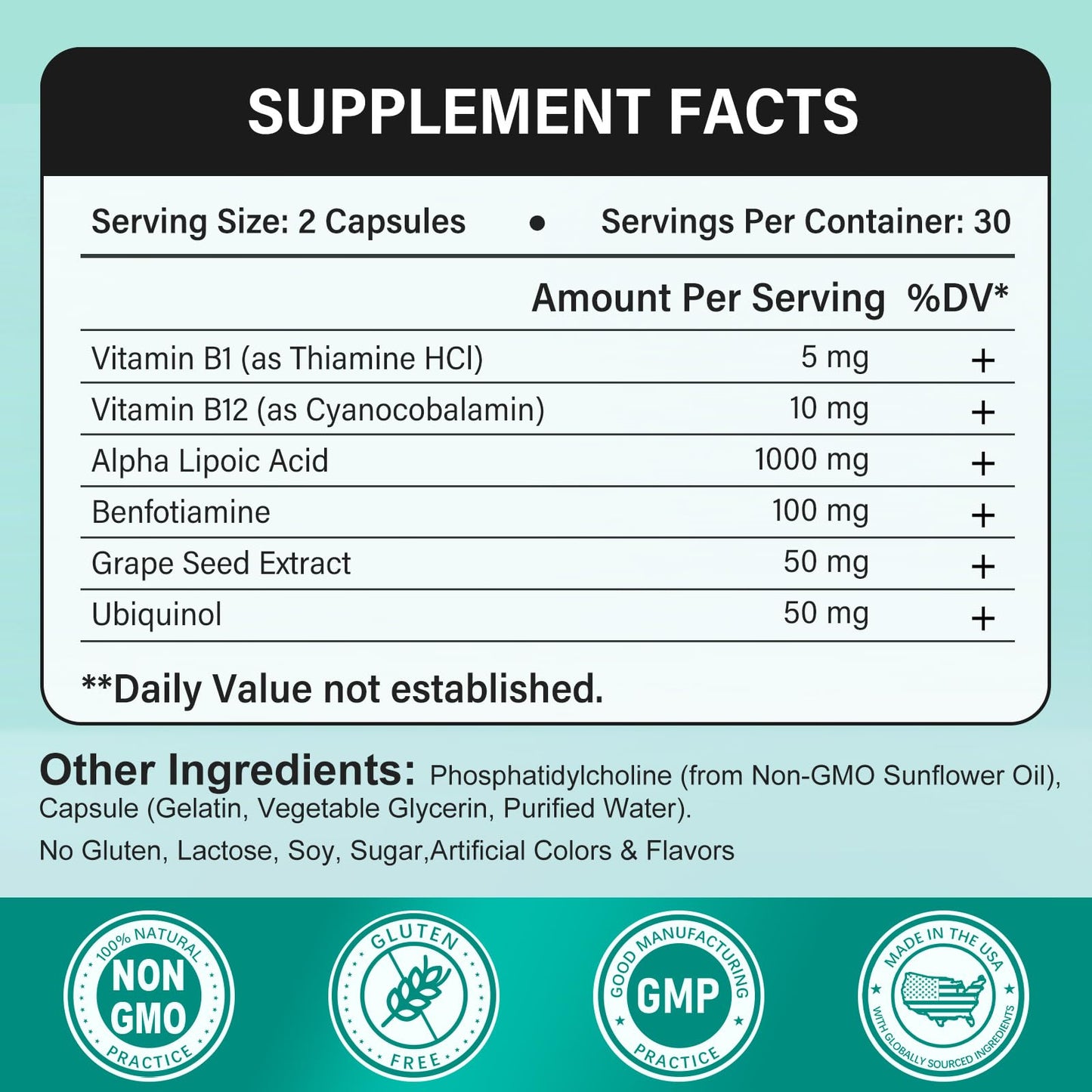 SUPRANOURISH Alpha Lipoic Acid Capsule, 60 Count