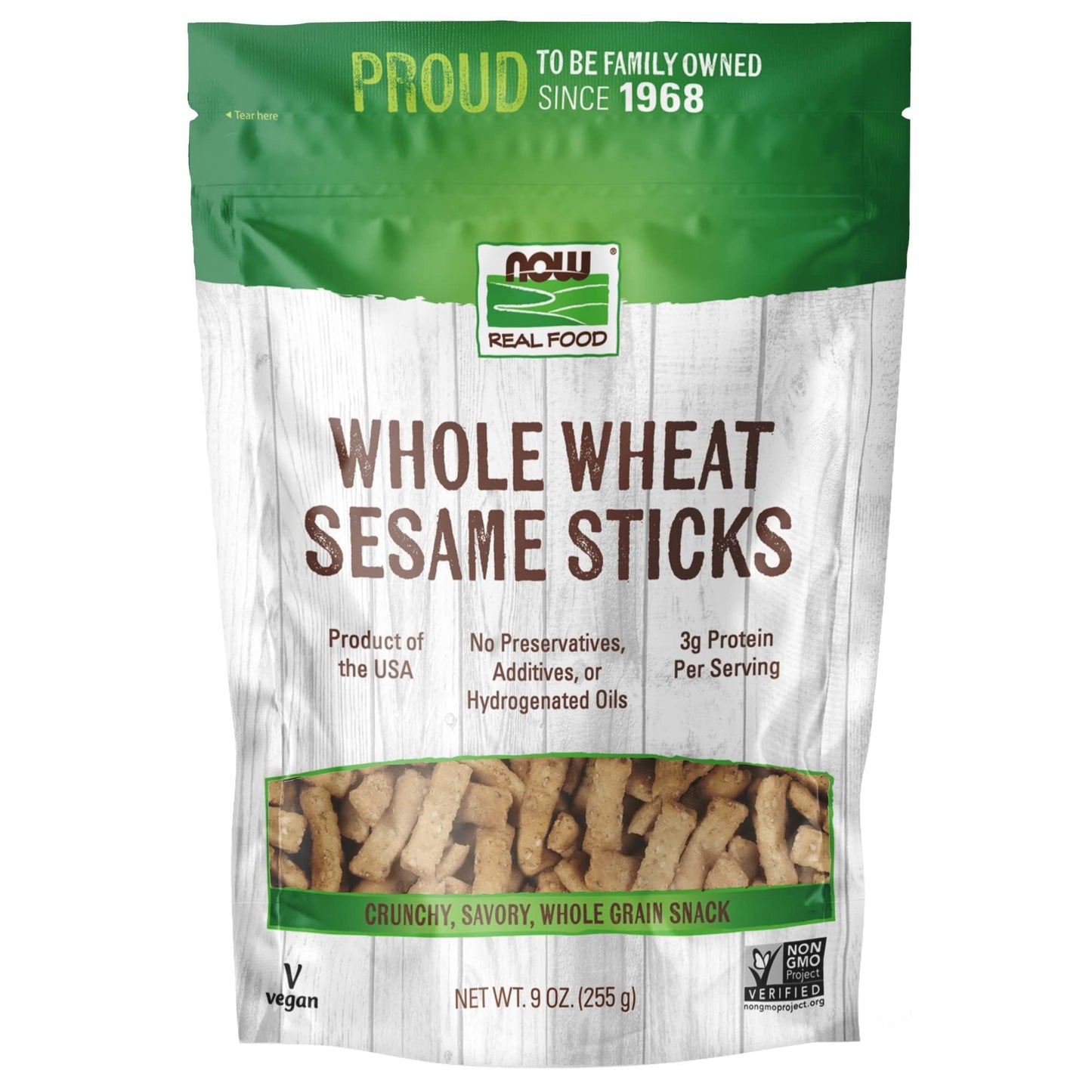 NOW Foods Whole Wheat Sesame Sticks Powder, 9-Ounce