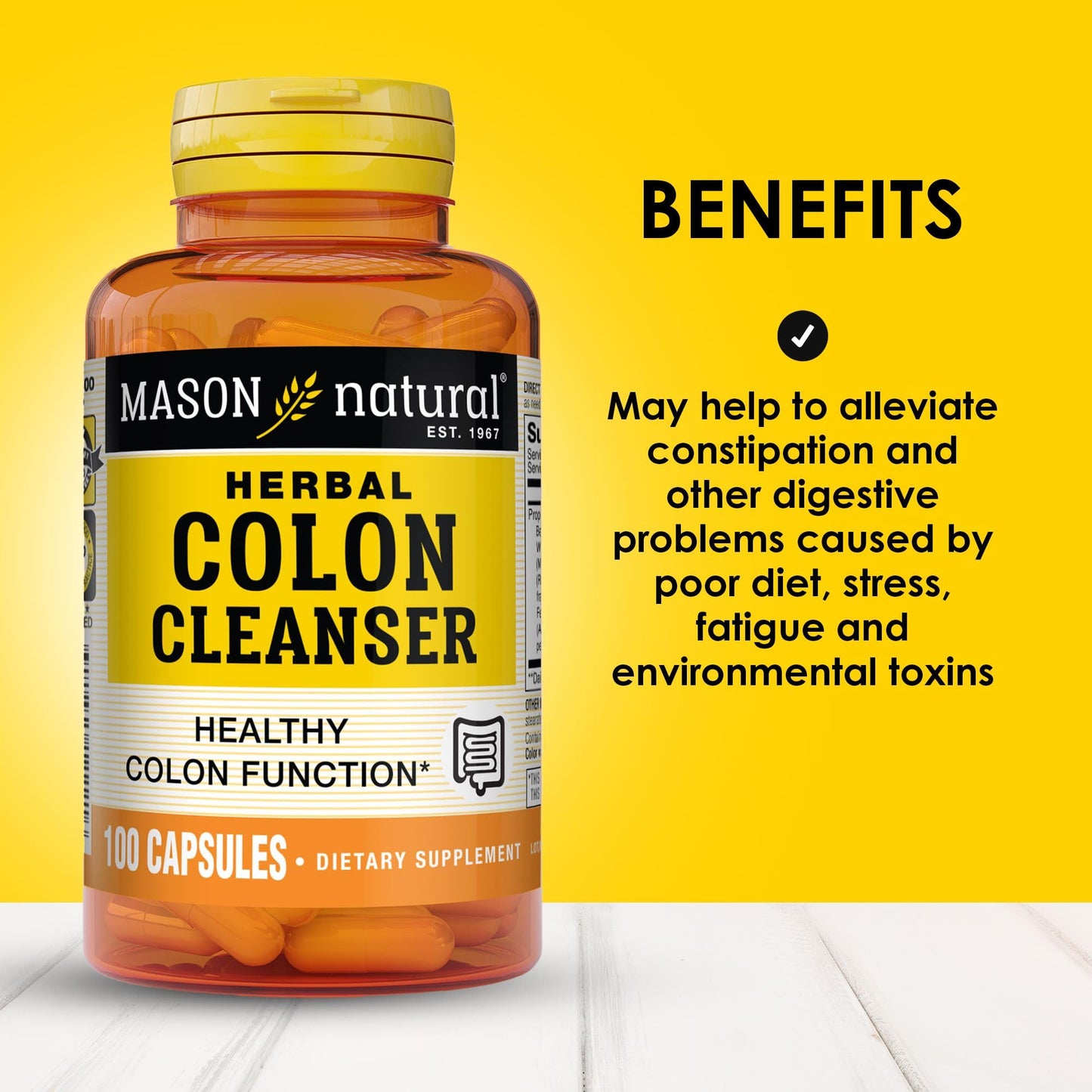 MASON NATURAL Herbal Colon Cleanser Capsules 300