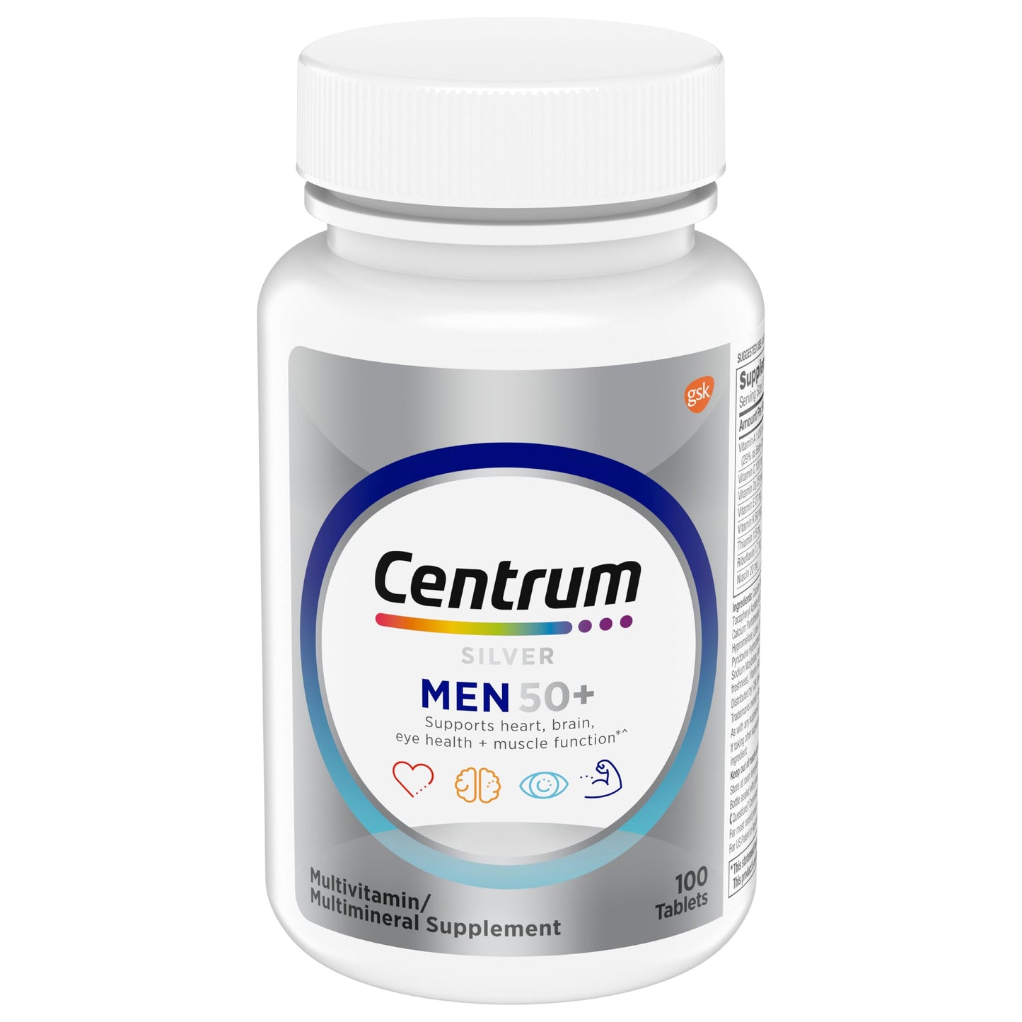 Centrum Silver Multivitamin for Men 50 Plus Tablets, 100 Count