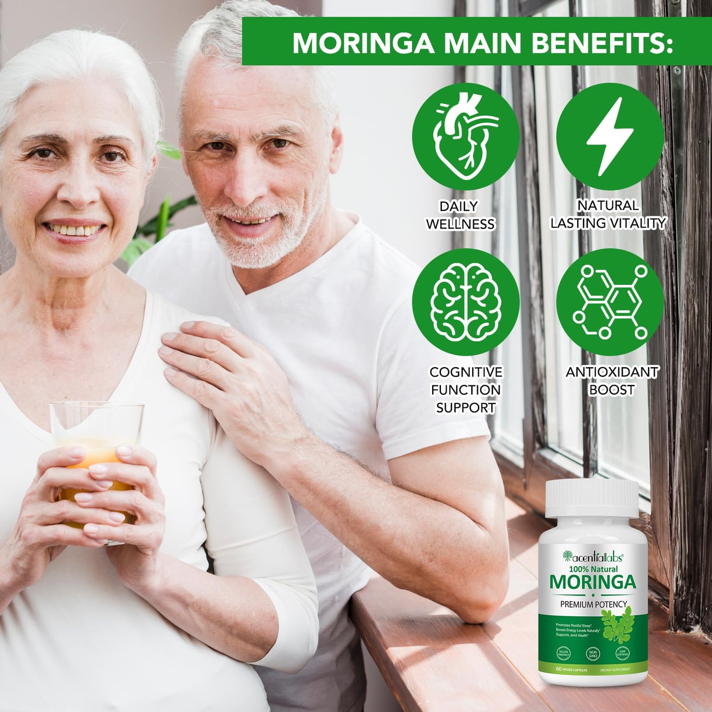 flasture Moringa Capsules Capsule 60 Count