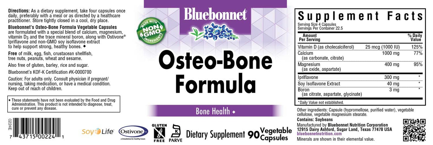 BlueBonnet Osteo-Bone Formula Capsule 90 Count