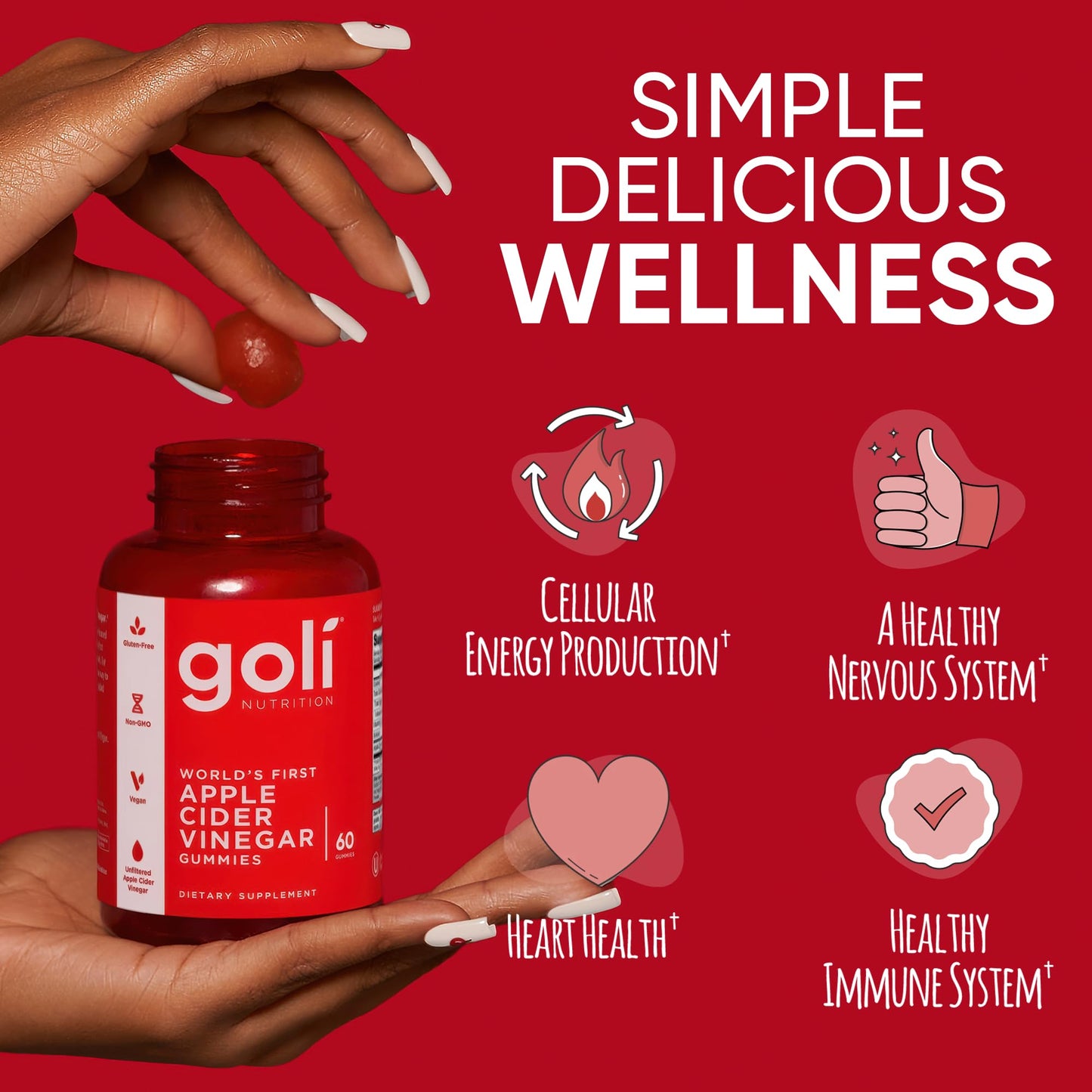 Goli Apple Cider Vinegar Gummies 180 Count