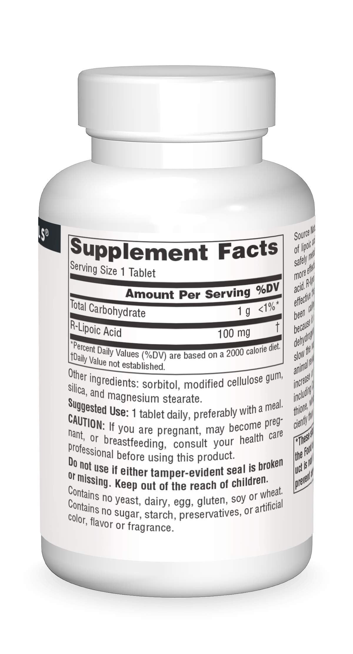 Source Naturals R-Lipoic Acid 100mg 120 Tablets