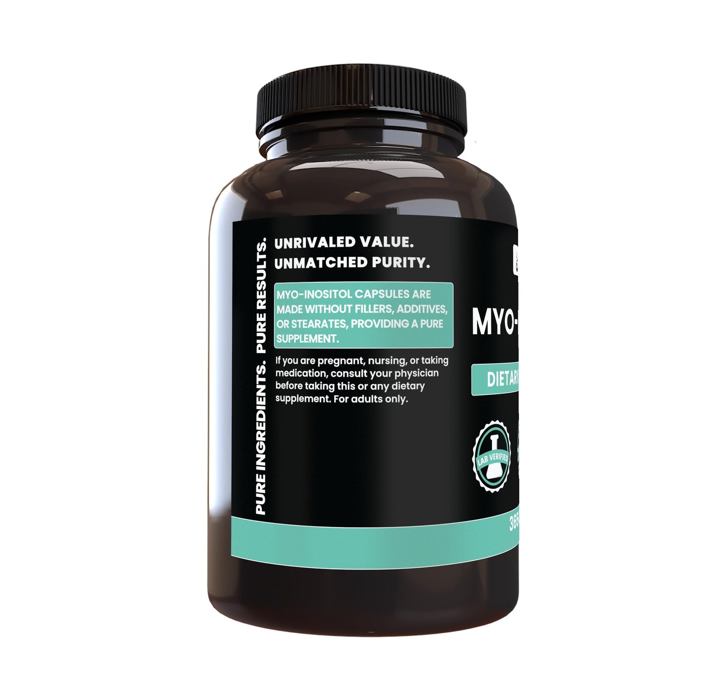 PURE ORIGINAL INGREDIENTS Myo-Inositol 365 Capsules