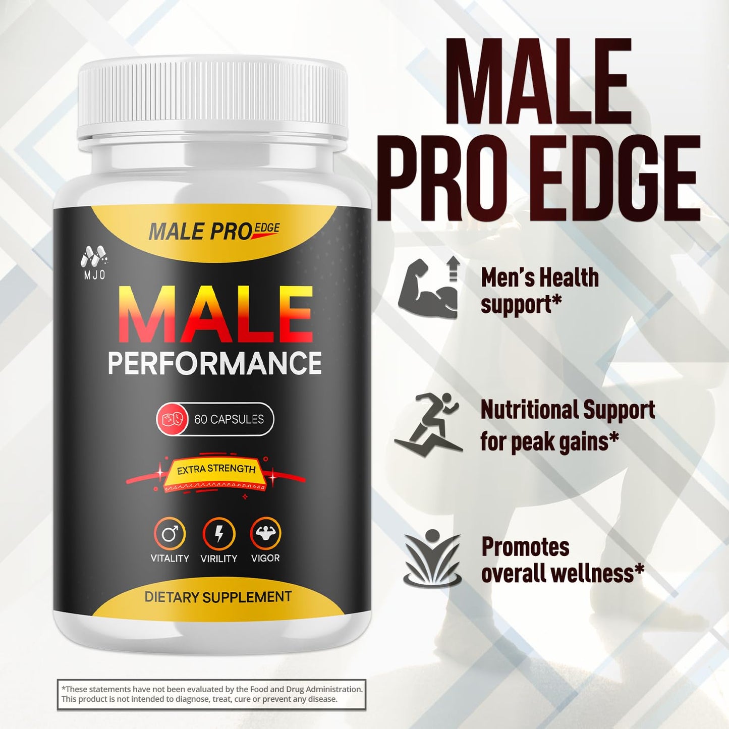MJO Male Pro Edge Capsules 60 Count